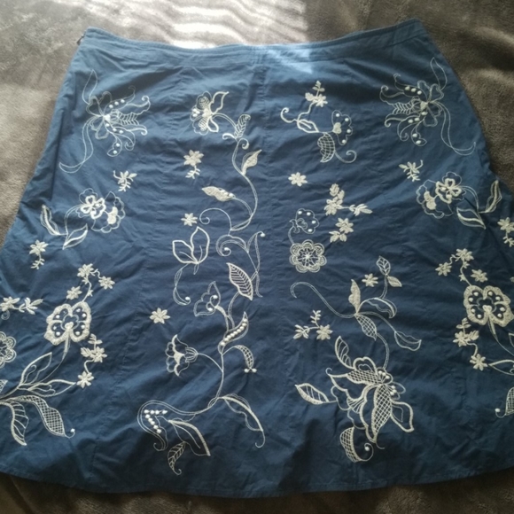 Antique blue Ann Taylor skirt - Picture 1 of 5